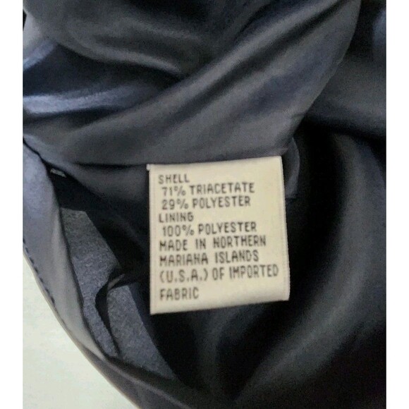 Talbots Womens 14 Petites Classic Navy Dress Knee Length Sleeveless Sheath USA - Picture 3 of 8